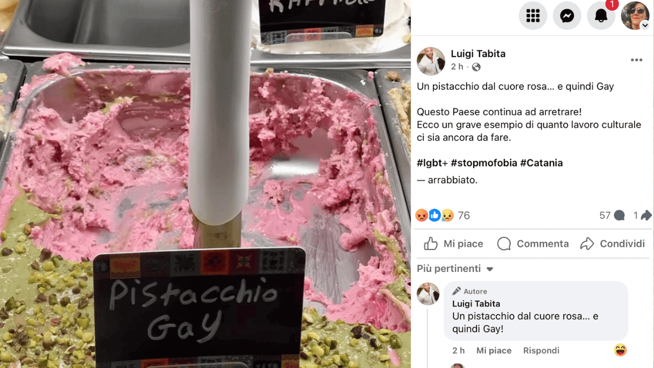 "Pistacchio gay"
