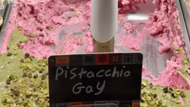 "Pistacchio gay"