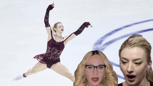 Milano Cortina 2026, Amber Glenn balla sulle note di Like a Prayer e Madonna la ringrazia (VIDEO) - Amber Glenn e Madonna - Gay.it
