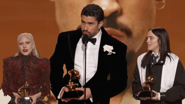 Grammy 2026, Bad Bunny e Billie Eilish vincono e attaccano l'ICE trumpiana: "L’unica cosa più potente dell’odio è l’amore" (VIDEO) - Bad Bunny e Billie Eilish - Gay.it