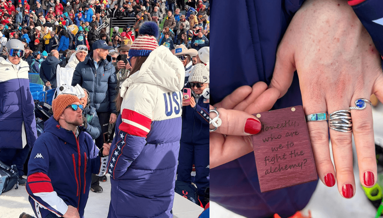 Milano Cortina 2026, Breezy Johnson si fidanza al traguardo olimpico (VIDEO)