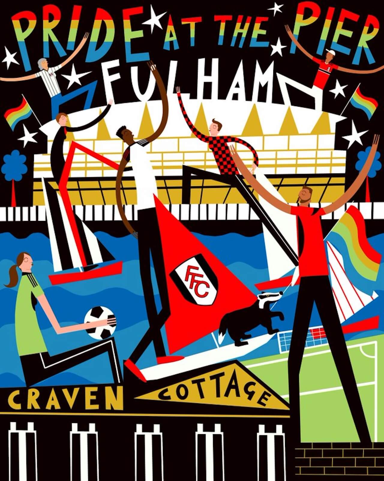 È nata la Premier League With Pride per rafforzare l'inclusione LGBTQ+ nel Calcio - Fulham With Pride - Gay.it