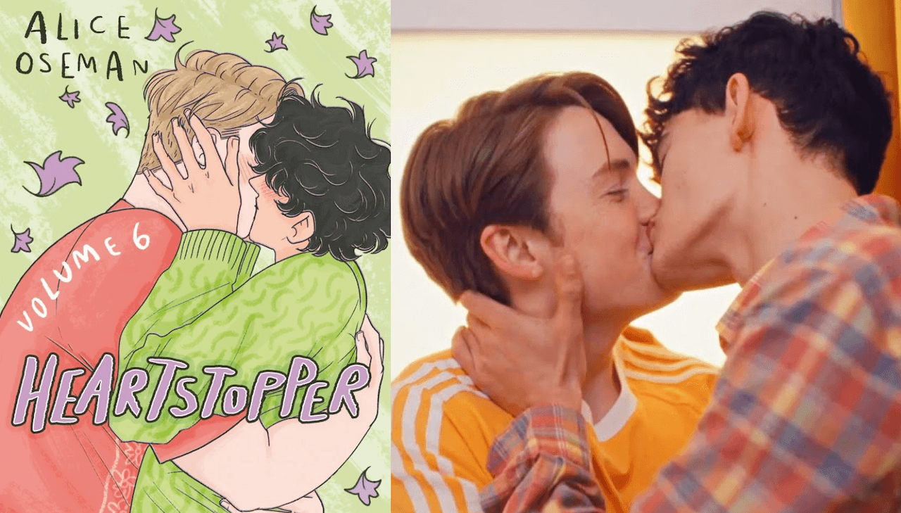 Heartstopper 6, l’ultima graphic novel si chiude con un bacio di Nick e Charlie in copertina