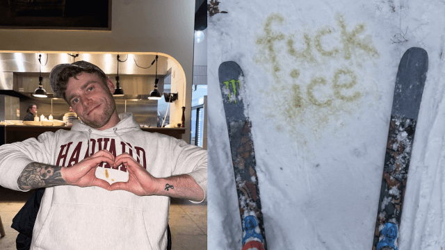L'ICE a Milano Cortina 2026, Gus Kenworthy prende posizione urinando sulla neve - LICE a Milano Cortina Gus Kenworthy ci urina sopra - Gay.it