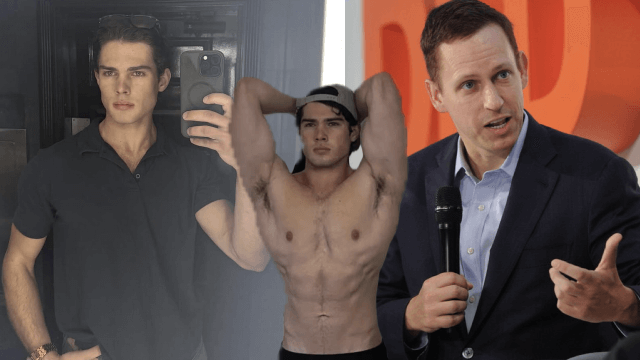 Cosa lega Peter Thiel, uomo ombra di Trump, e il tiktoker Clavicular: looksmaxxing, feste gay e sottoculture tossiche - Peter Thiel il miliardario gay trumpiano e il tiktoker Clavicular tra looksmaxxing e feste in piscina - Gay.it