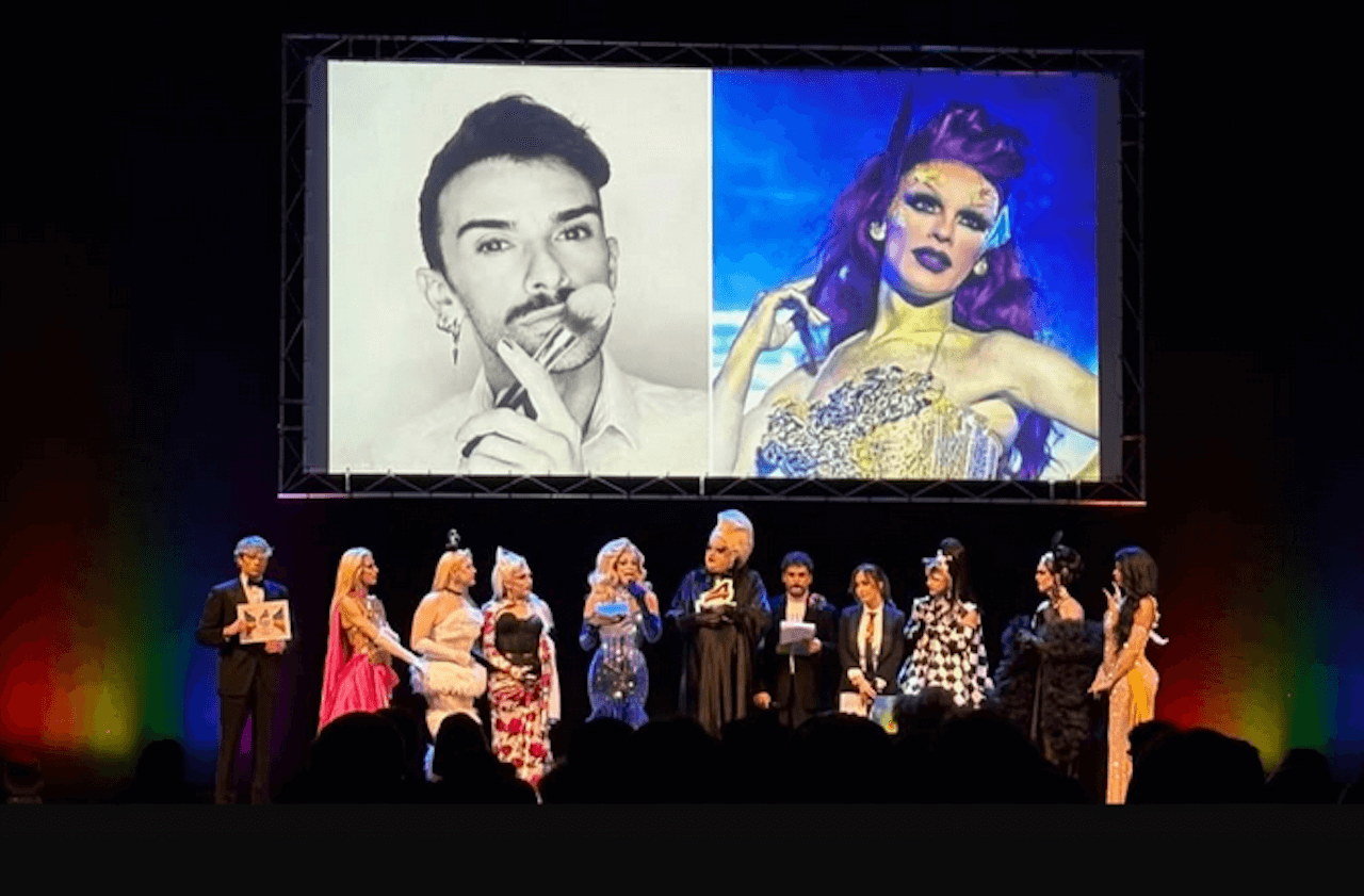 Rainbow Awards 2026, Roma celebra la resistenza LGBTQIA+ ungherese. Resoconto di una Pride Night - Rainbow Awards 2026 omaggio a Kastadiva - Gay.it