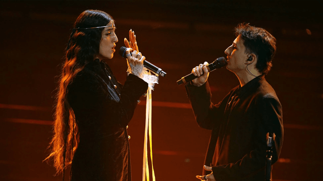 Sanremo 2026, le pagelle alle cover, Nayt e Joan Thiele i migliori: i voti ai duetti - SAnremo 2026 cover Nayt Joan Thiele De Andre - Gay.it