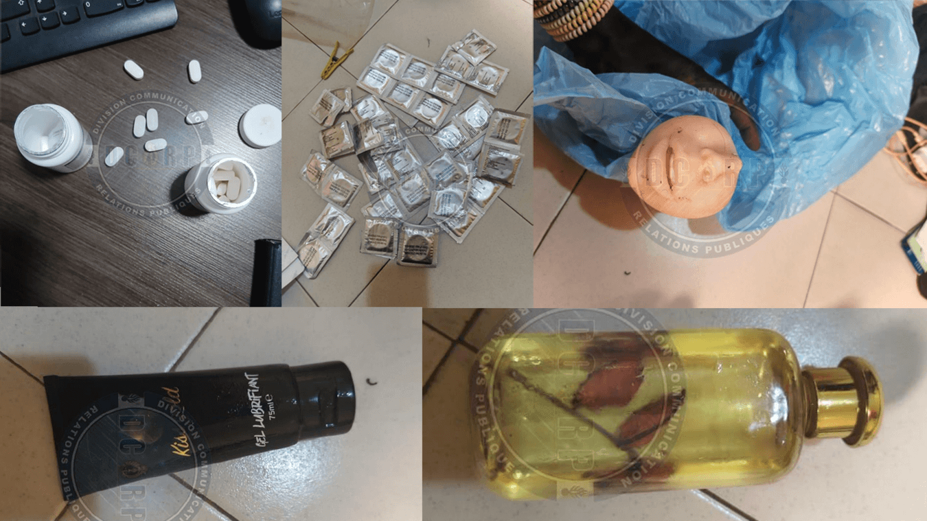 Foto del materiale sequestrato durante l'arresto e diffuse su media popolari e social al fine di diffondere stigma e criminalizzazione che associ l'inchiesta sul traffico di minori a un "festino" di persone LGBTIQ+