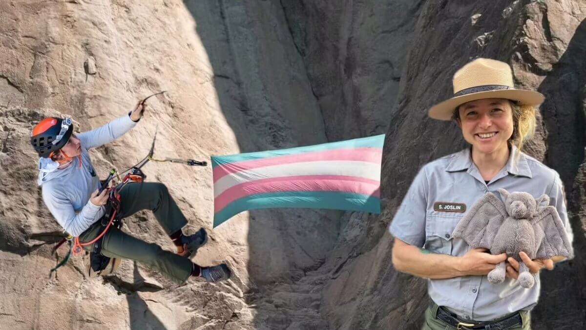 Ex ranger fa causa al governo USA per averlə licenziatə dopo aver appeso una bandiera trans sul monte El Capitan