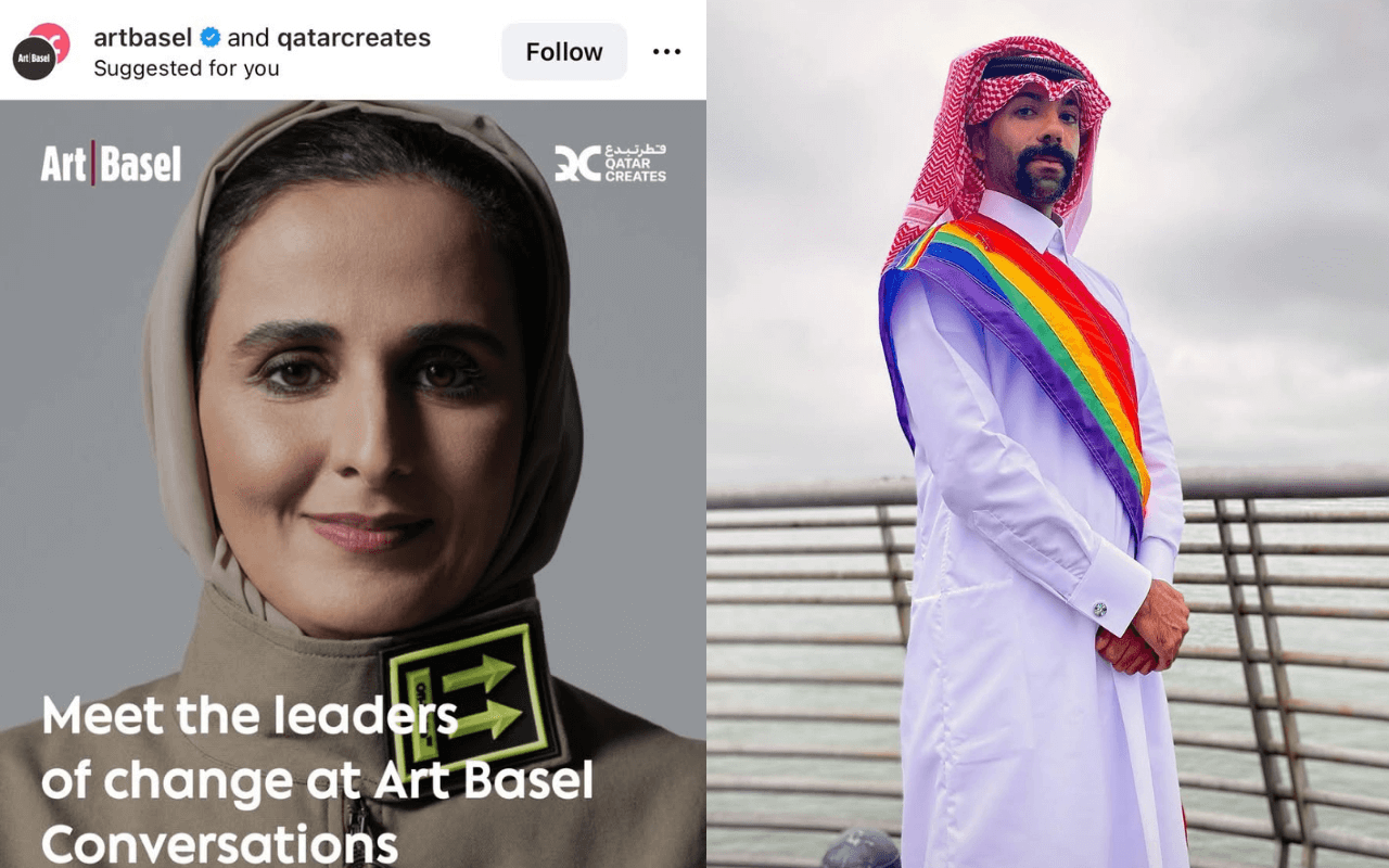 Art Basel in Qatar, l’attivista LGBTQIA+ Nas Mohamed accusa: “Usano arte e icone queer per ripulire l’immagine del Paese”