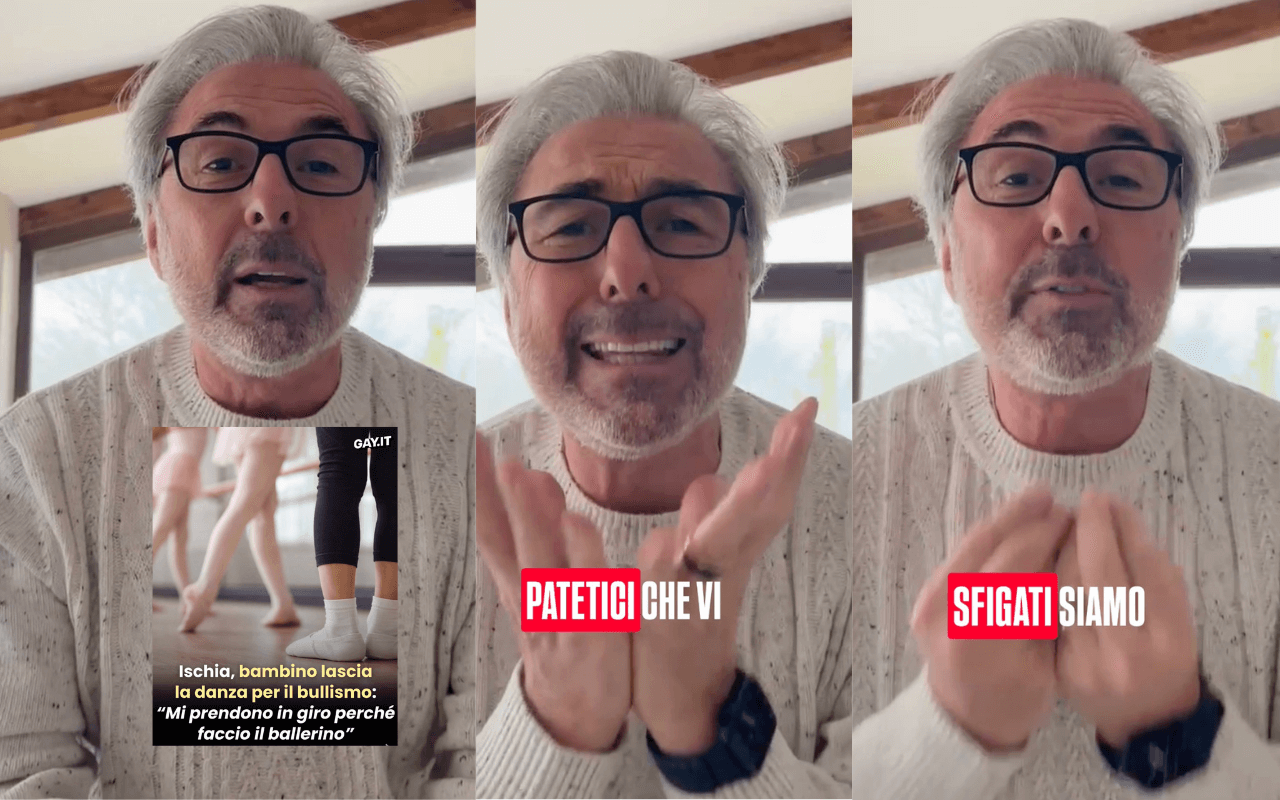 Luciano Cannito difende il bambino che lascia la danza: “Dicono che si diventa gay, ma sono cretini e ignoranti. Anche io sono stato bullizzato”