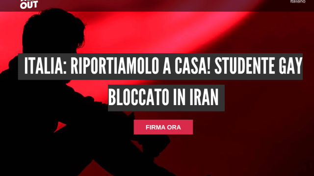Petizione online per lo studente gay bloccato in Iran