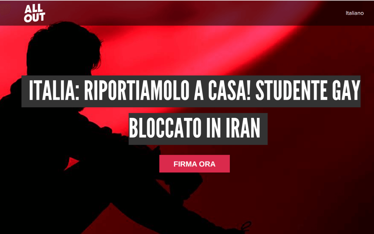 Studente gay bloccato in Iran: appelli di parlamentari e associazioni, scatta la petizione per il rientro