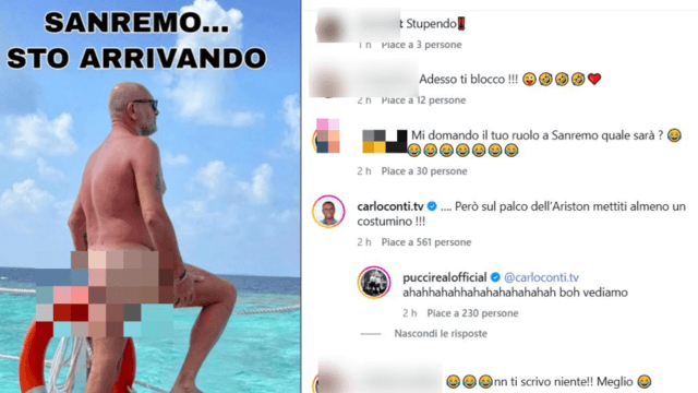 Andrea Pucci a Sanremo 2026