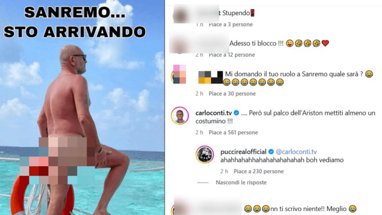 Andrea Pucci a Sanremo 2026