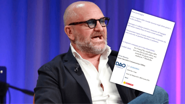 Pucci perde anche l’evento Conad dopo il passo indietro da Sanremo