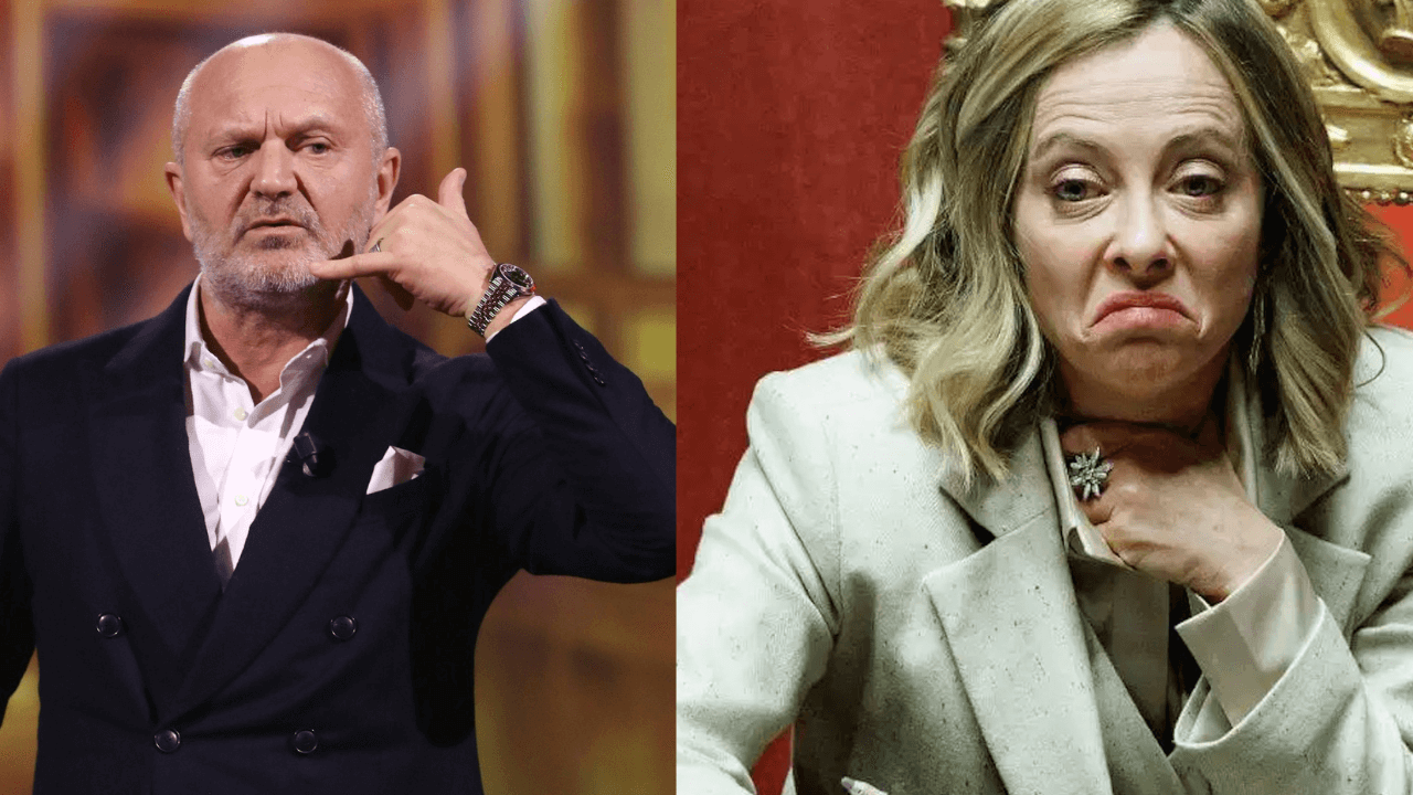 Andrea Pucci e Giorgia Meloni