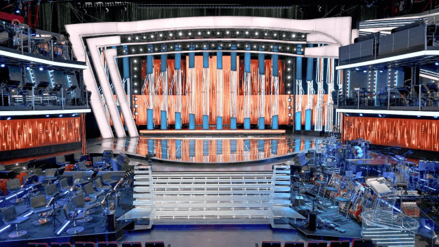 La scenografia di Sanremo 2026
