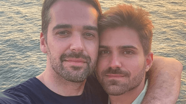 Eduardo Leite e suo marito Thalys Bolzan