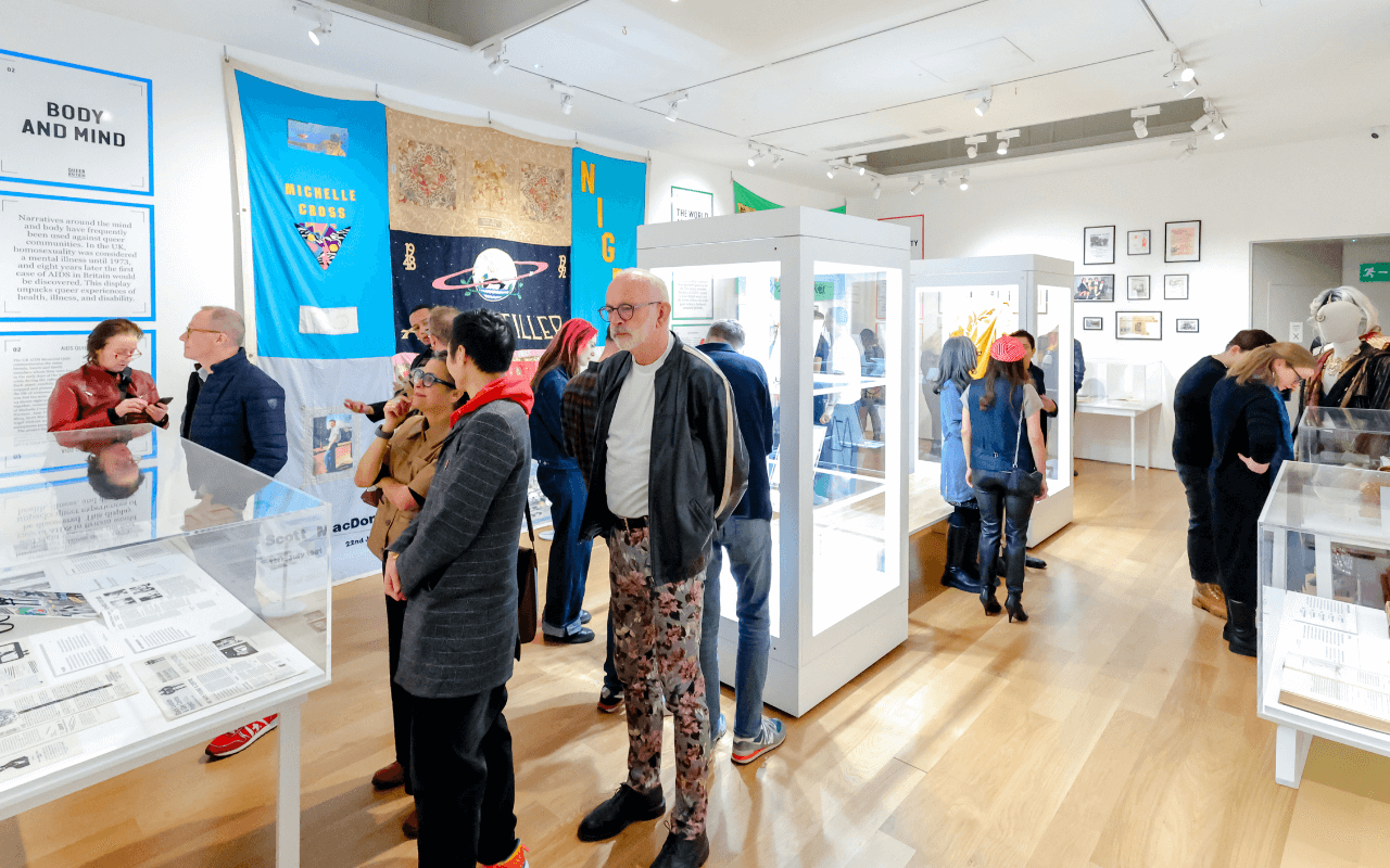 Guests at Queer Britain Museum (credit Rahil Ahmad for Queer Britain Museum)