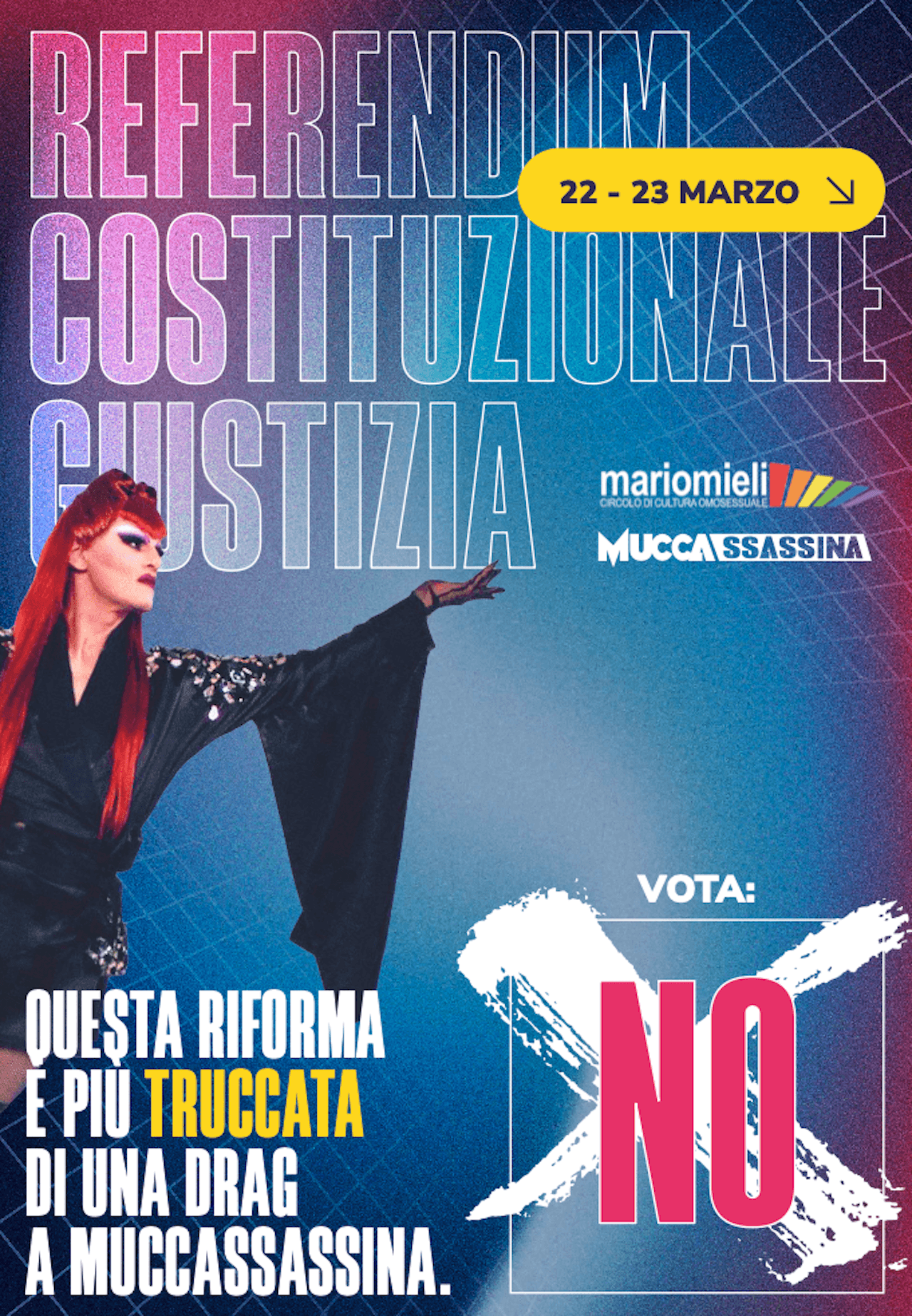 Referendum Giustizia, come vota la comunità LGBTQIA+? La guida - Il Circolo Mario Mieli e Muccassassina invitano a votare NO al Referendum Costituzionale sulla Giustizia - Gay.it