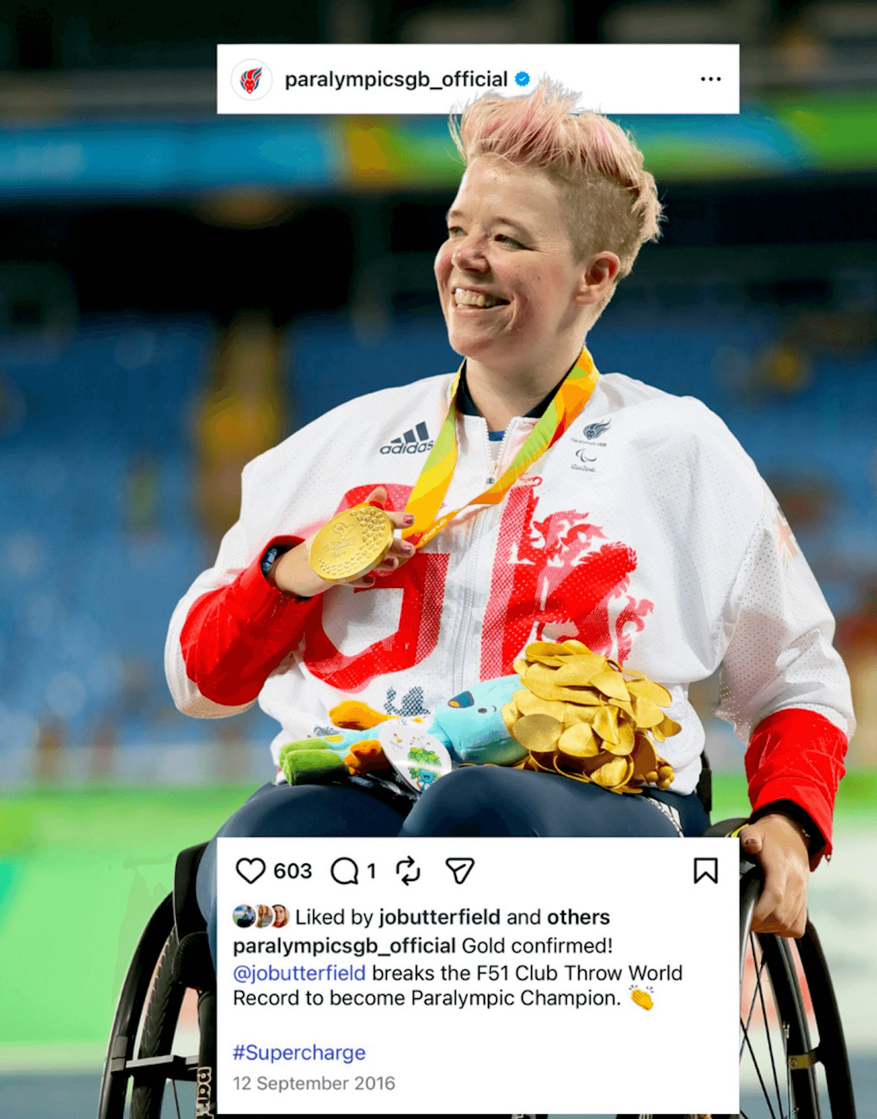 Paralimpiadi Milano Cortina 2026, Jo Butterfield sogna la medaglia d'oro nel curling - Jo Butterfield a Rio 2016 - Gay.it
