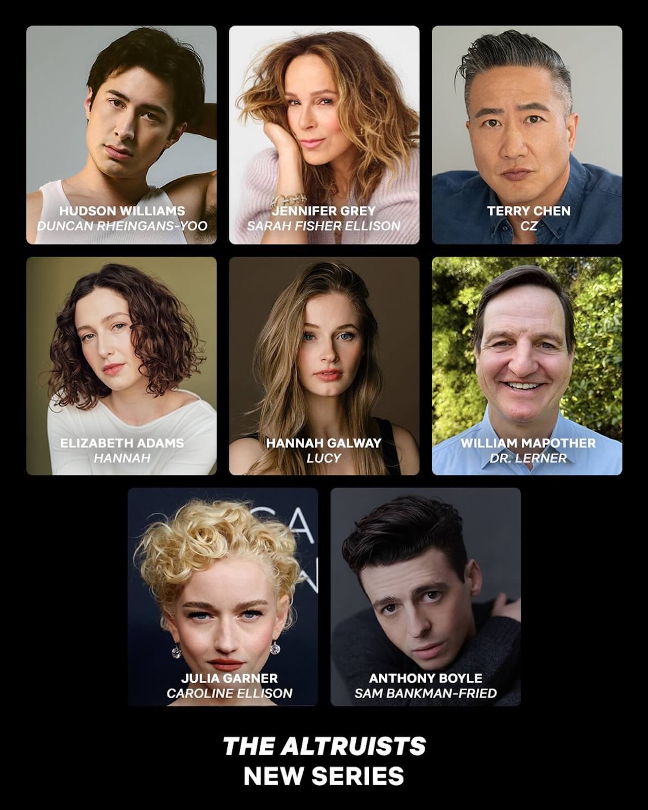 Hudson Williams di "Heated Rivalry" nel cast di "The Altruists", nuova serie Netflix sul caso FTX - THE ALTRUISTS cast - Gay.it