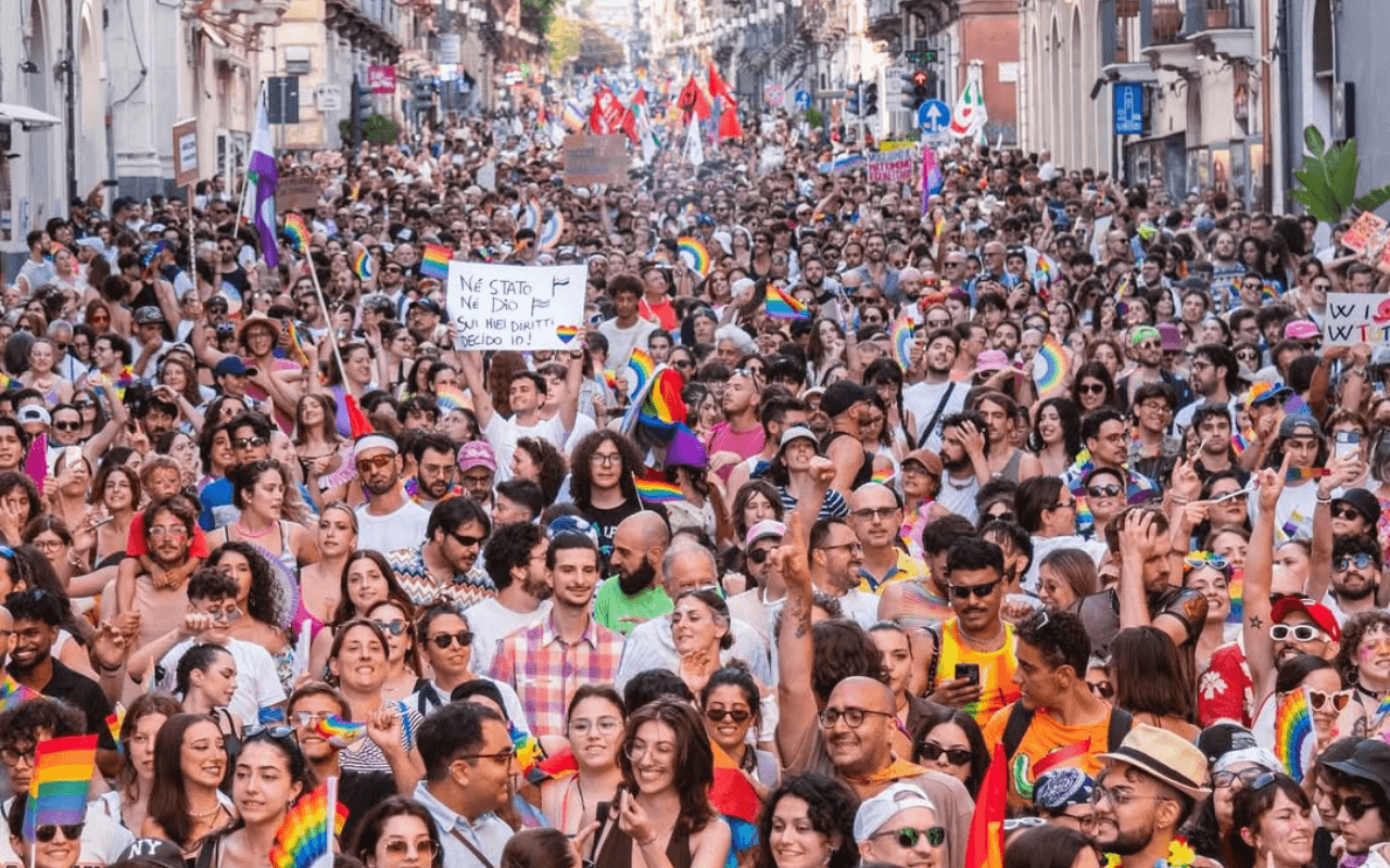 Catania Pride - foto Instagram di @alisolide