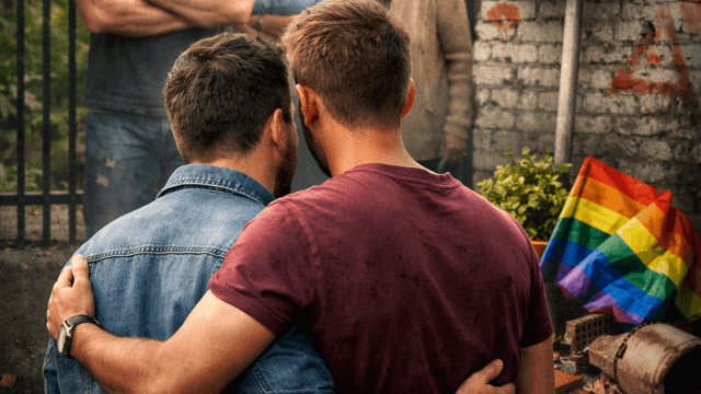 Coppia gay denuncia anni di presunte persecuzioni dei vicini a Daverio. - immagine generata con l'ai