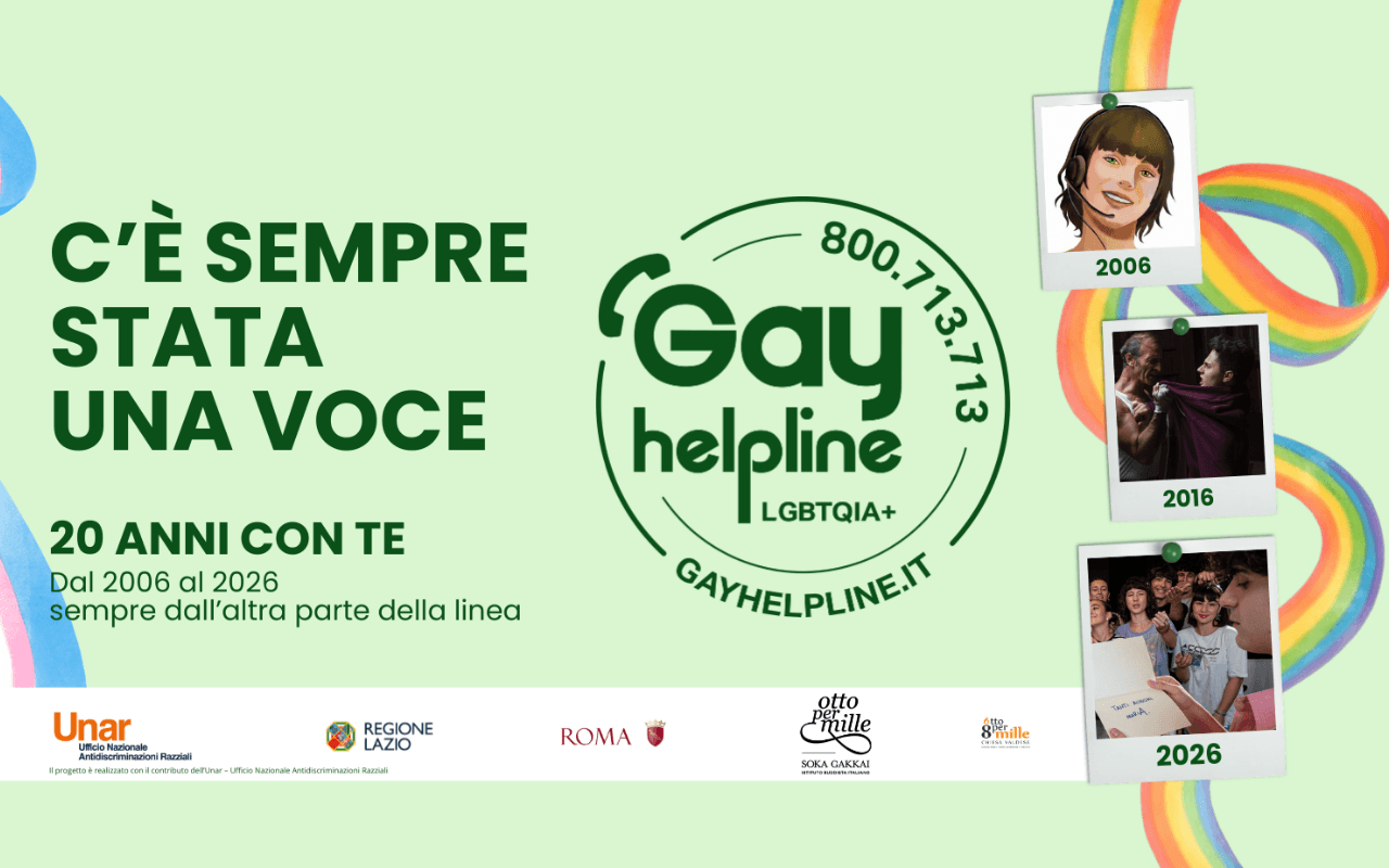 Da Amici con Stefano De Martino alle nuove sfide: Gay Help Line compie 20 anni, 400 mila contatti e discriminazioni in aumento