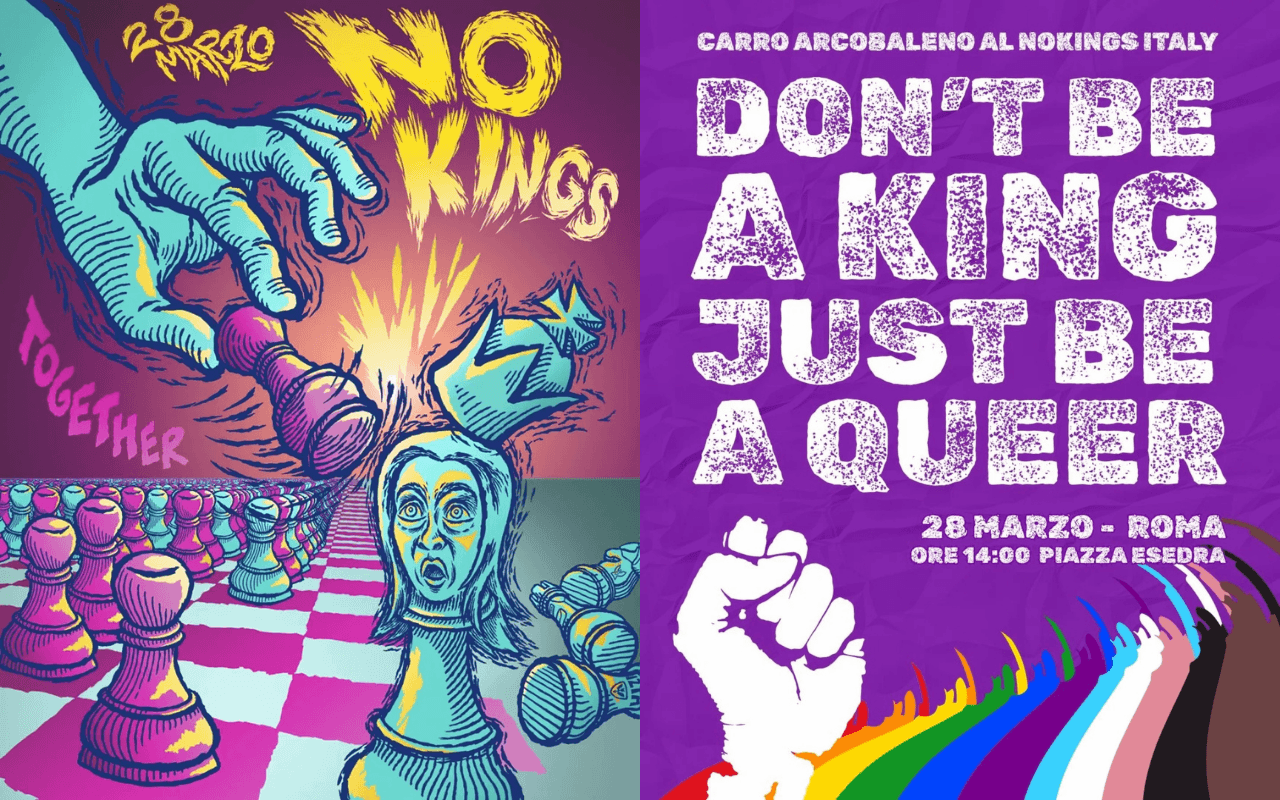 No Kings Day, il 28 marzo a Roma la manifestazione contro guerra e deriva autoritaria: in piazza anche la comunità LGBTQIA+