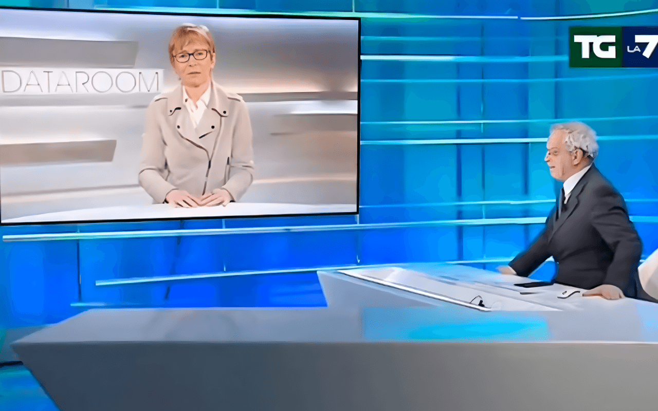 Milena Gabanelli e la frase “mettersi a 90 gradi” con gli Usa: l'oscenità di Trump non giustifica l'espressione patriarcale - tgla7 gabanelli mentana - Gay.it
