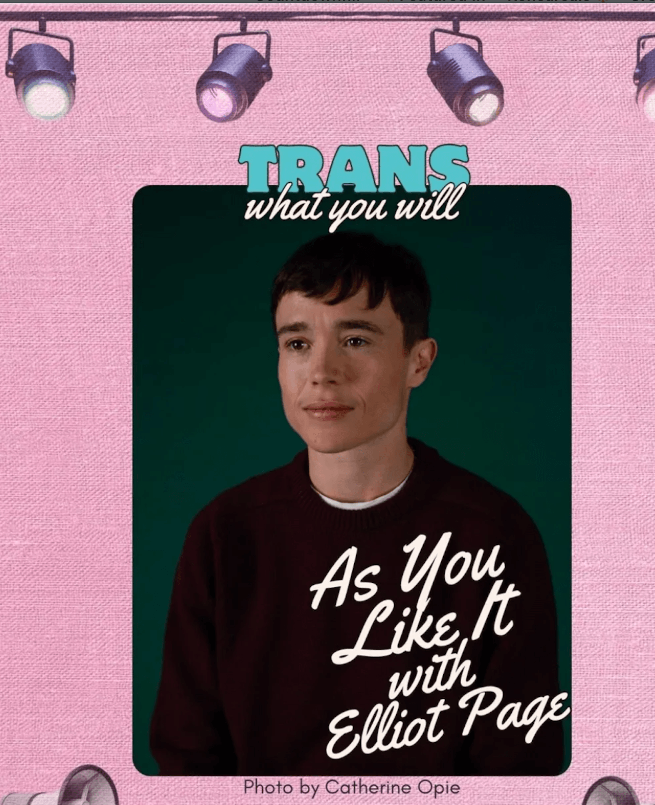 Elliot Page porta a teatro Come vi piace di Shakespeare con un cast interamente trans e non binario - As You Like It di Shakespeare per Elliot Page 1 - Gay.it