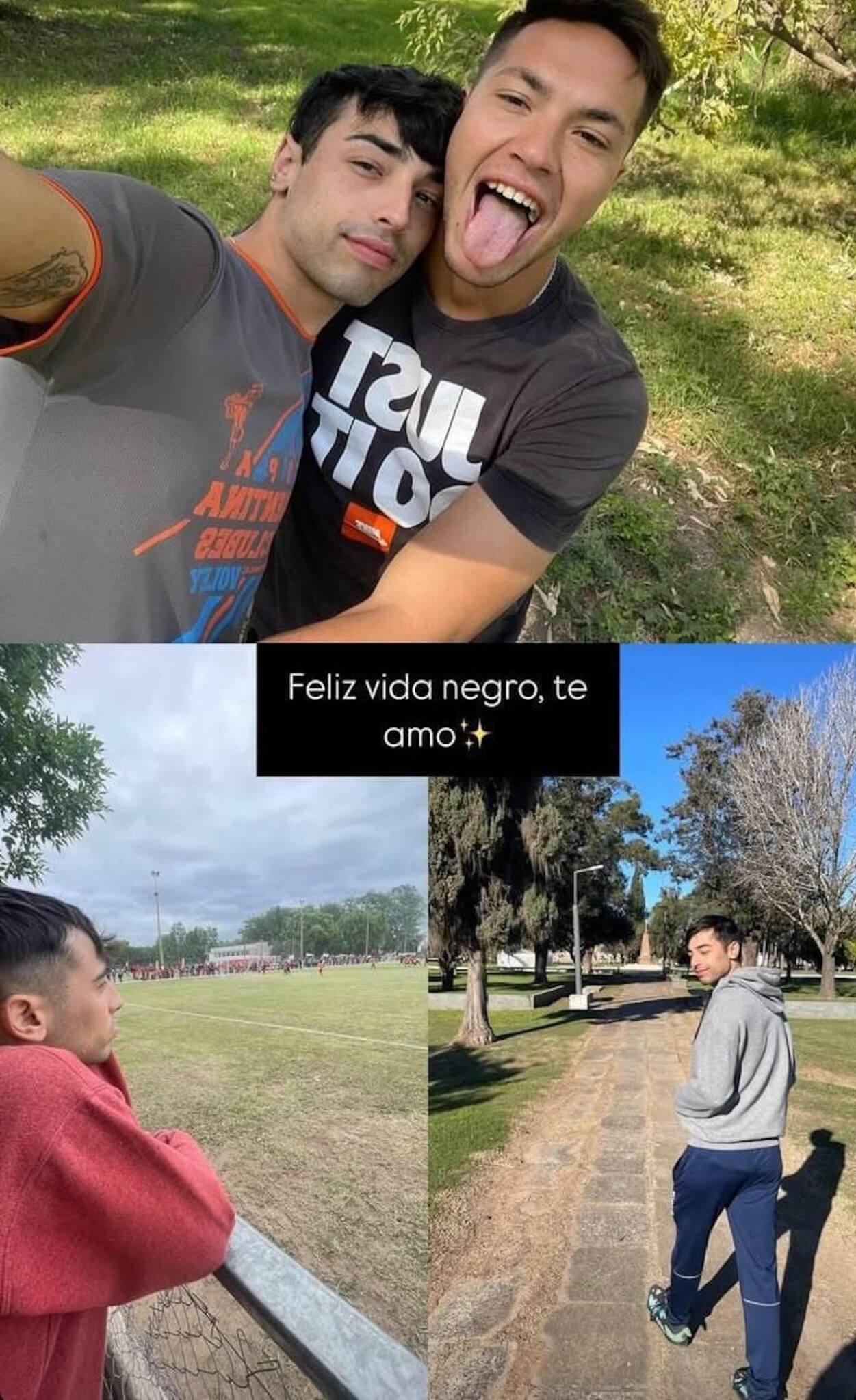 Ignacio Lago, il calciatore argentino fa coming out in diretta tv. Il tenero messaggio del fidanzato (VIDEO) - Ignacio Nacho Lago e il fidanzato - Gay.it