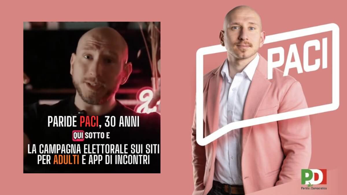 A Chieti Paride Paci candidato PD fa campagna su Pornhub e Tinder: il precedente di Marco Cappato su Grindr