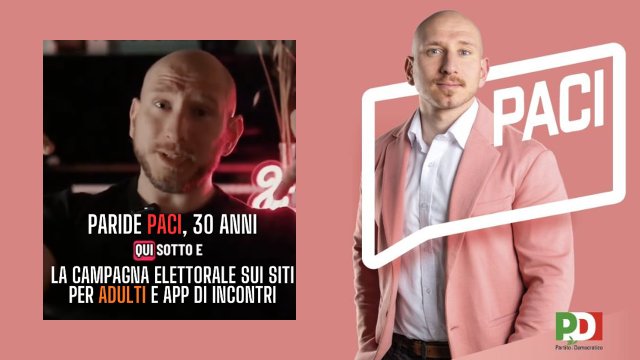 A Chieti Paride Paci candidato PD fa campagna su Pornhub e Tinder: il precedente di Marco Cappato su Grindr - paride paci campagna elettorale pornhub tinder marco cappato grindr - Gay.it