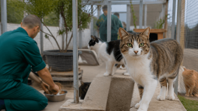 Padova, nel carcere un rifugio per gatti con il coinvolgimento dei detenuti - immagine AI