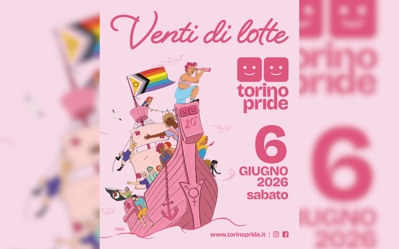 Torino Pride 2026 compie vent’anni: sabato 6 giugno la parata della “Lotta intersezionale” - venti di lotte - Gay.it