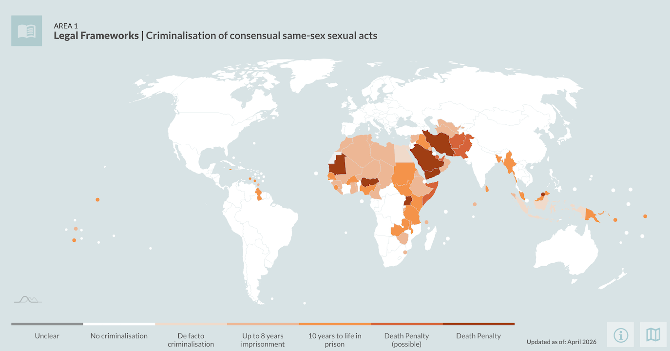 Nel 2025 è cresciuto il numero di Paesi che criminalizzano le persone LGBTQIA+ - Nel 2025 e cresciuto il numero di Paesi che criminalizzano le persone LGBTQIA. Non accadeva dal 2017 1 - Gay.it
