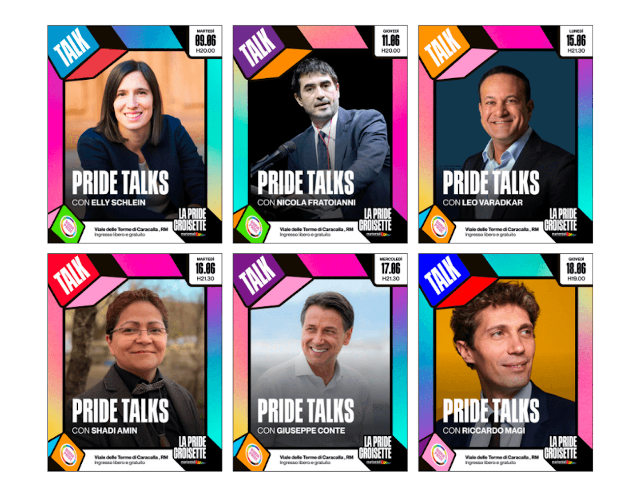 Roma Pride Croisette 2026, tre settimane di eventi. Dibattiti, concerti, Pride Summit e "sfida" al Campo Largo. Il programma completo - Pride Croisette talk politici - Gay.it