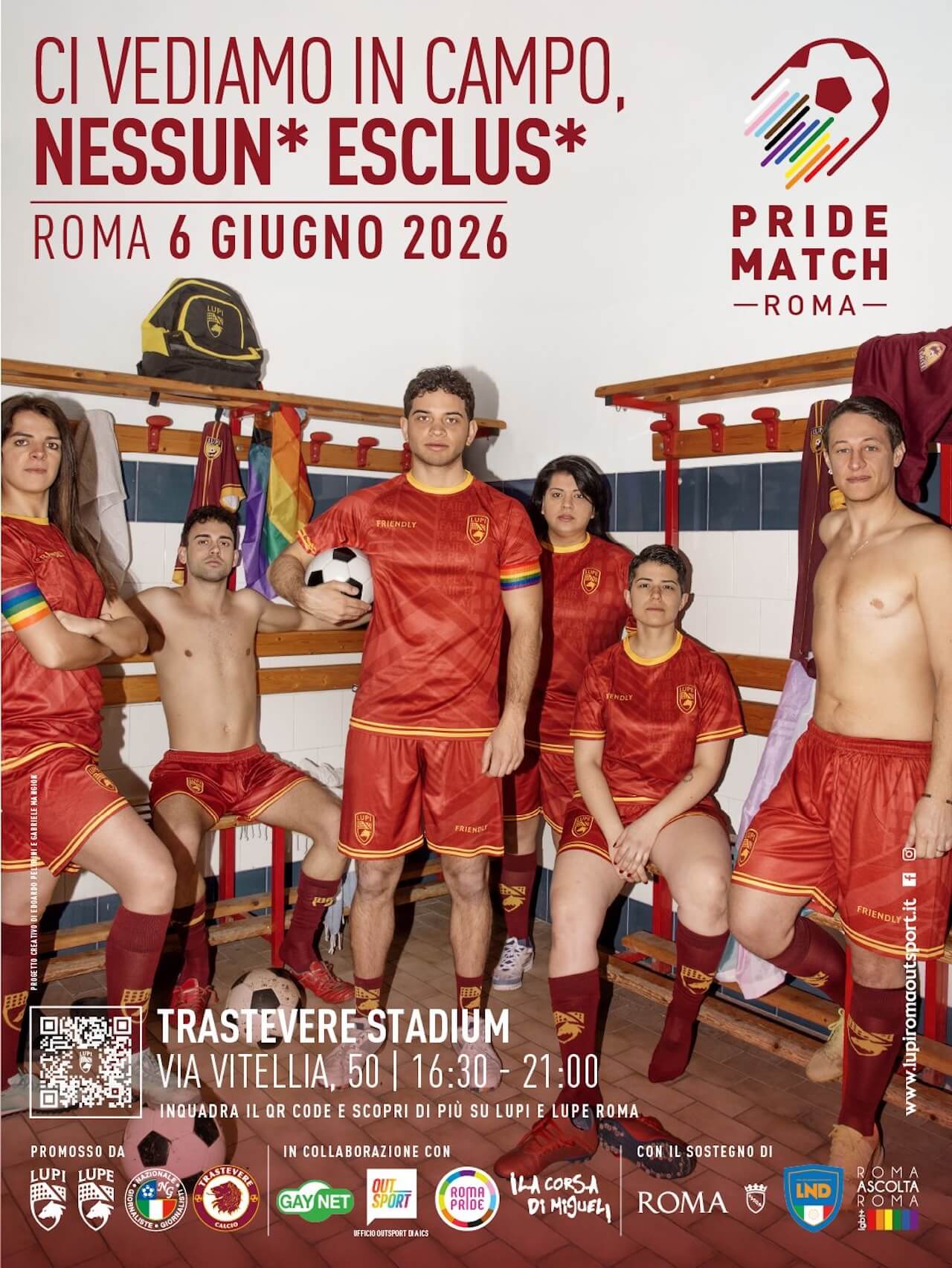 Roma, un Pride Match di Calcio a Trastevere: nessunə deve essere esclusə - Pride Match Roma - Gay.it