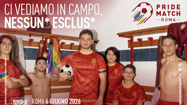 Roma, un Pride Match di Calcio a Trastevere per ribadire che nessunə deve essere esclusə - Pride Match a Trastevere - Gay.it