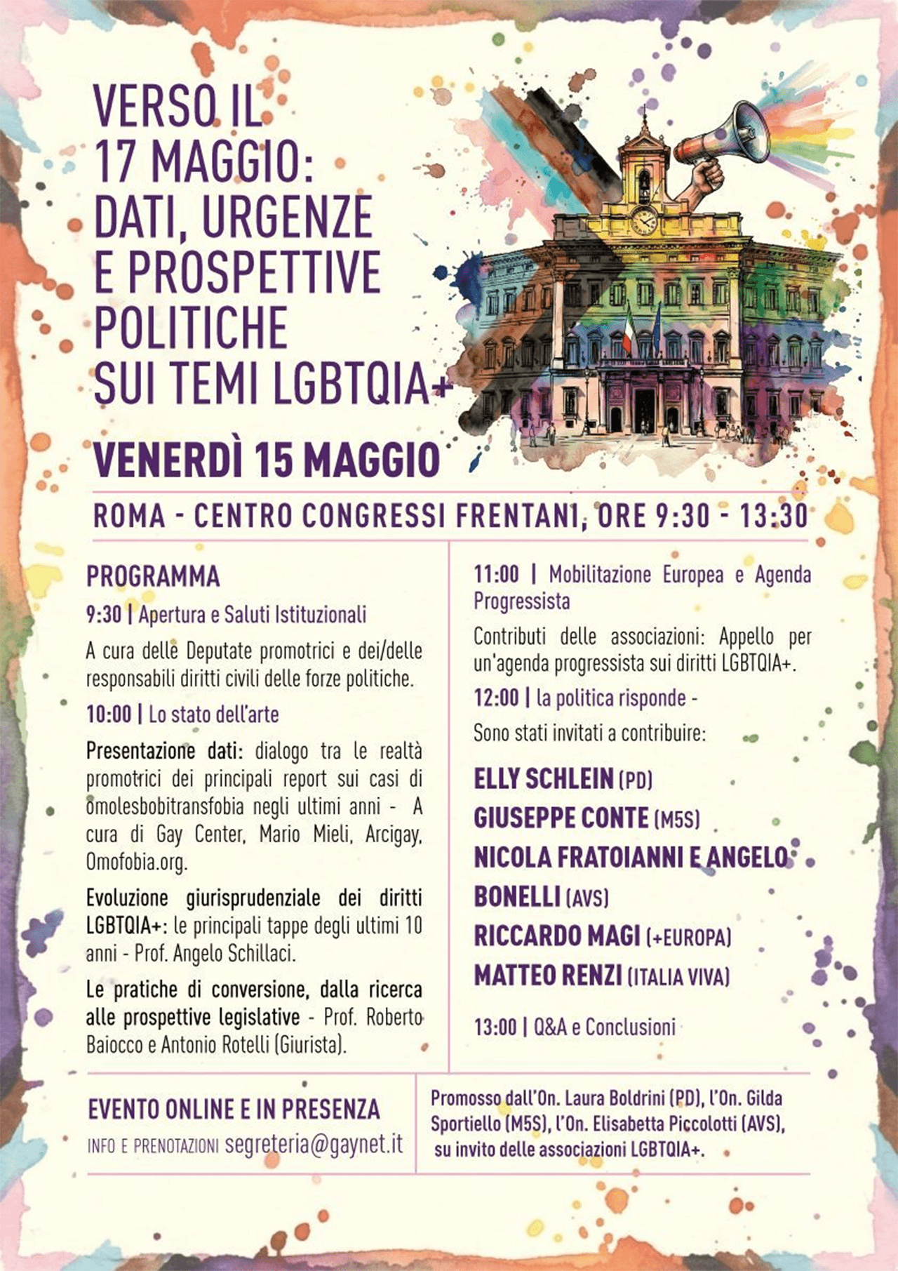 "Violerete un patto di fiducia": le associazioni LGBTQIA+ avvertono il Campo Largo, domani convegno a Roma, presente Elly Schlein - associazioni lgbtqia campo largo patto fiducia schlein - Gay.it