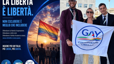 Francesca Pascale organizza lo spritz dei Gay Conservatori Liberali a Torino e sorge una domanda