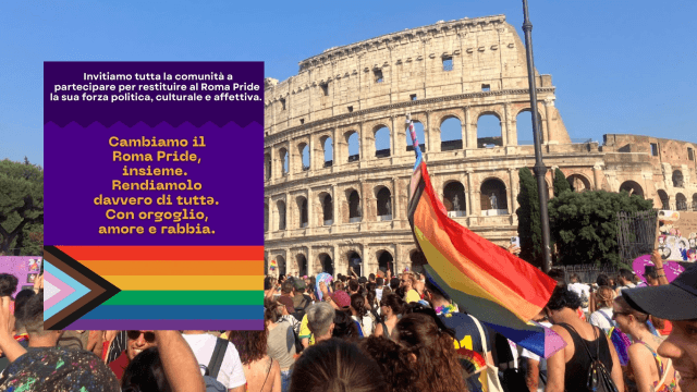 Infinity Pride apre un confronto sul Roma Pride