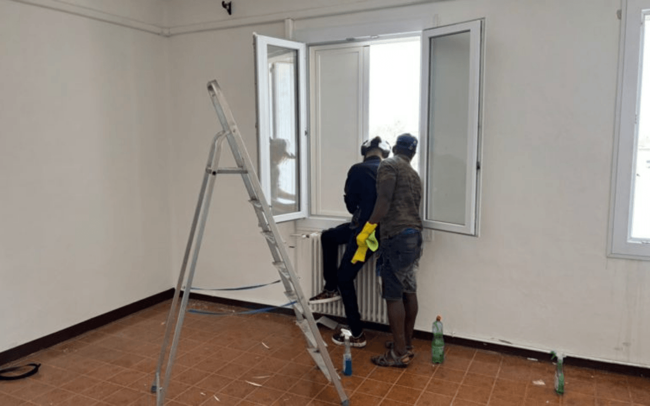 Lavori per il secondo appartamento di Casa Tondelli - foto Reggio Online