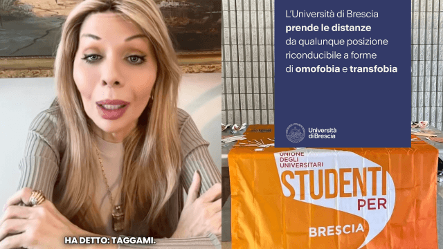 Università di Brescia e Studenti per Udu Brescia intervengono dopo le offese transfobiche a Greta La Medica