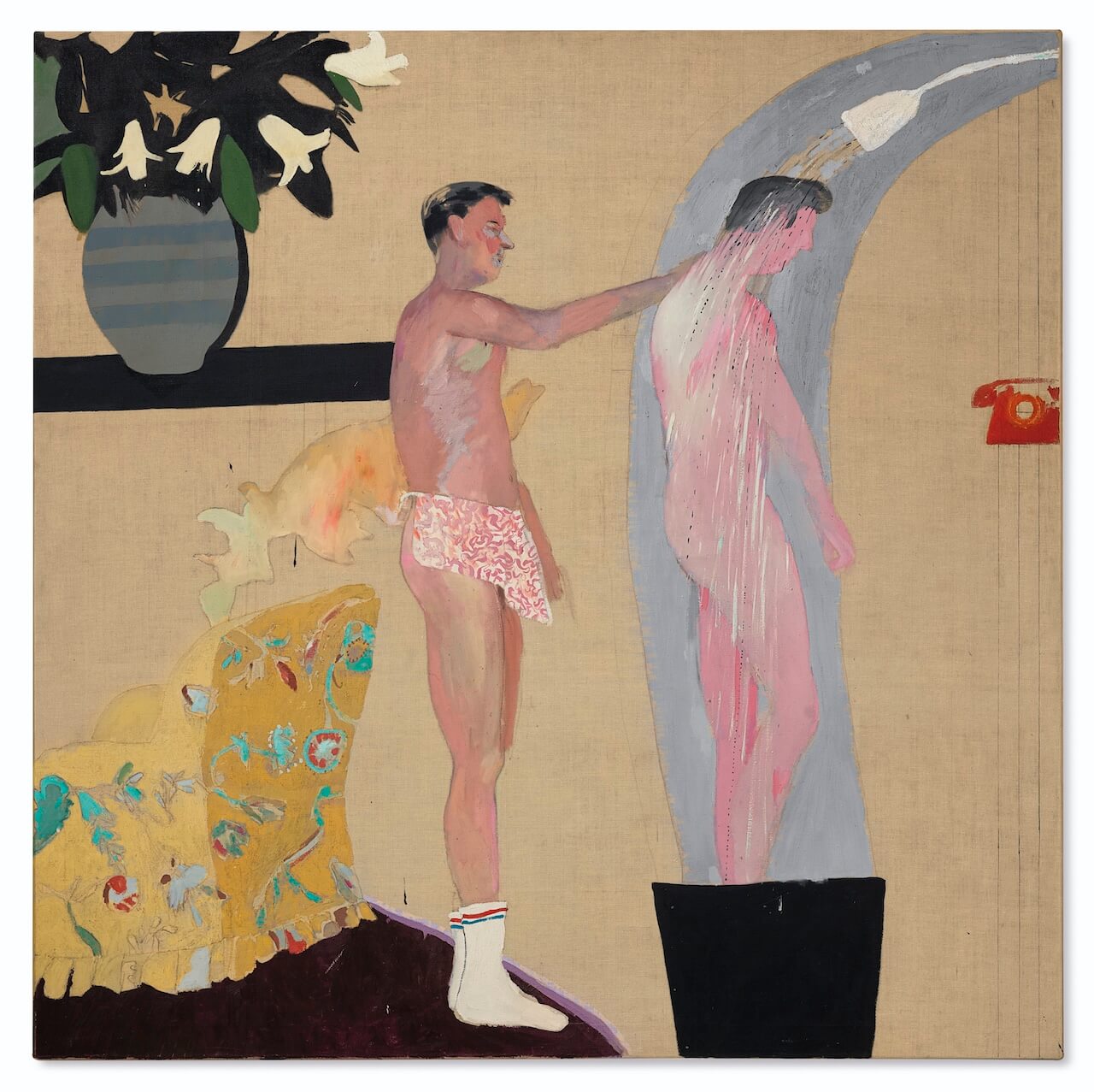 È morto David Hockney, l'artista che dipinse l'intimità omosessuale quando era ancora tabù - Domestic Scene Los Angeles - Gay.it