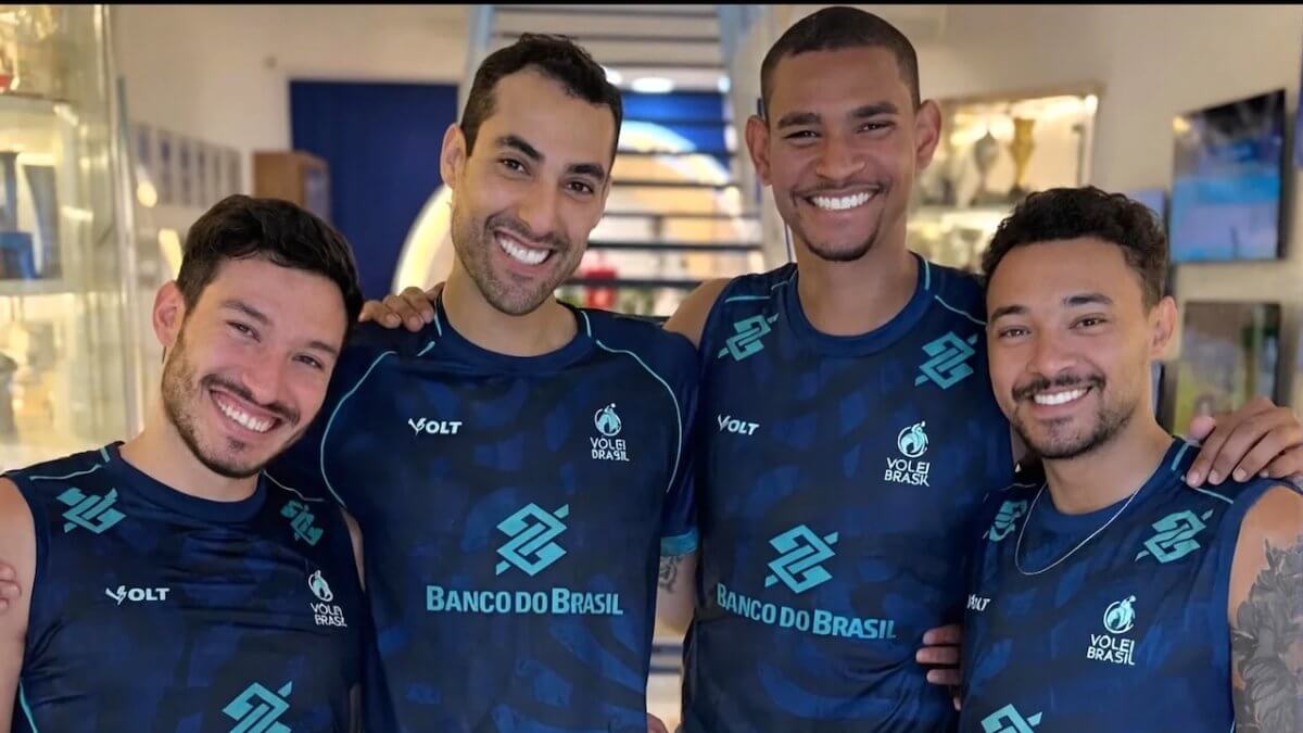 Volleyball Nations League 2026, il Brasile con 4 pallavolisti dichiaratamente gay - Douglas Pureza Douglas Souza Adriano Xavier e Maique Reis - Gay.it