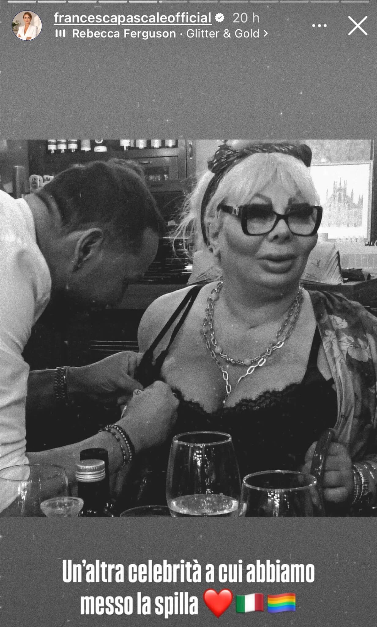 Elenoire Ferruzzi, compleanno con i Gay Conservatori: "Le amicizie vere". È polemica - Elenoire Ferruzzi Gay Conservatori 3 - Gay.it